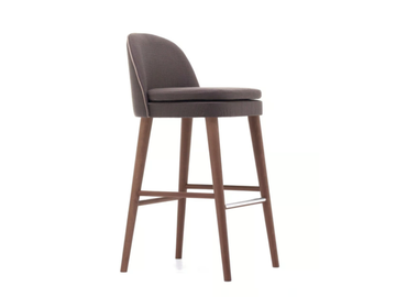 CARMEN 06 - High stool with footrest by Very Wood - view 2